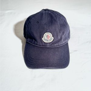 Moncler Navy Blue Baseball Cap – Excellent Condition
